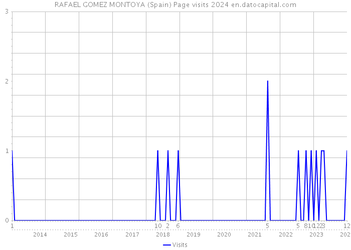 RAFAEL GOMEZ MONTOYA (Spain) Page visits 2024 