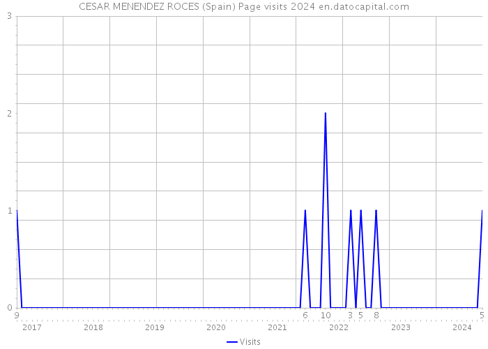 CESAR MENENDEZ ROCES (Spain) Page visits 2024 