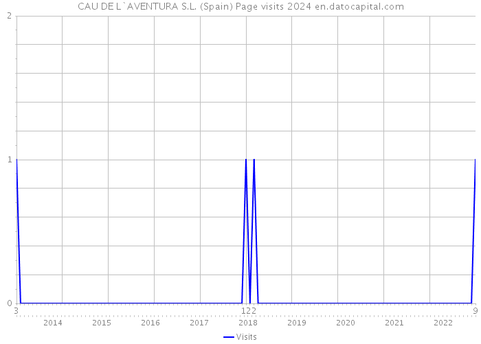 CAU DE L`AVENTURA S.L. (Spain) Page visits 2024 