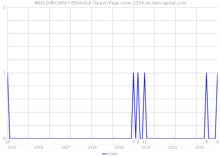 IBAN ZUBICARAY ESNAOLA (Spain) Page visits 2024 