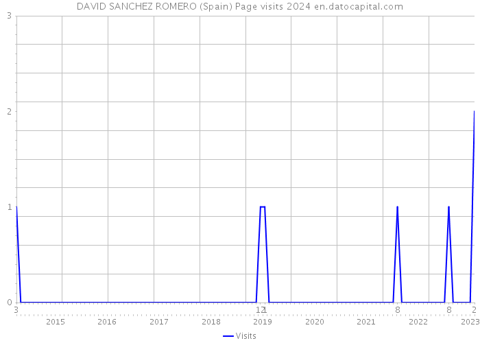 DAVID SANCHEZ ROMERO (Spain) Page visits 2024 