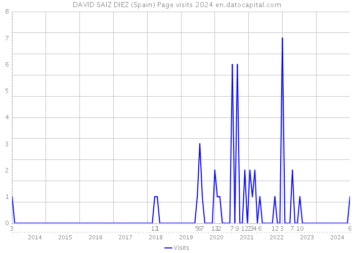 DAVID SAIZ DIEZ (Spain) Page visits 2024 