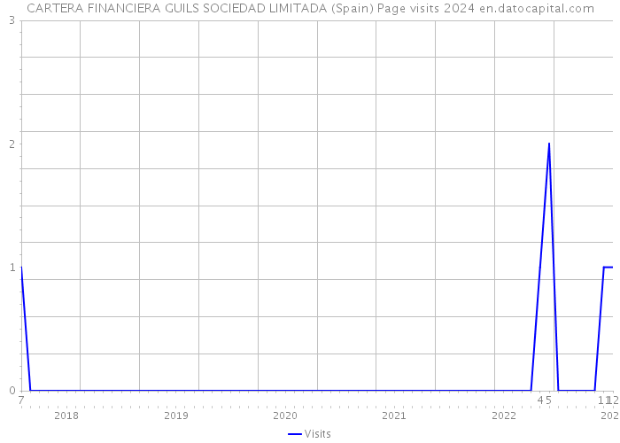 CARTERA FINANCIERA GUILS SOCIEDAD LIMITADA (Spain) Page visits 2024 