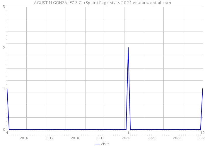 AGUSTIN GONZALEZ S.C. (Spain) Page visits 2024 