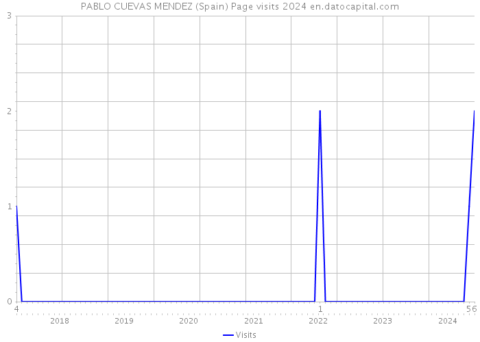 PABLO CUEVAS MENDEZ (Spain) Page visits 2024 