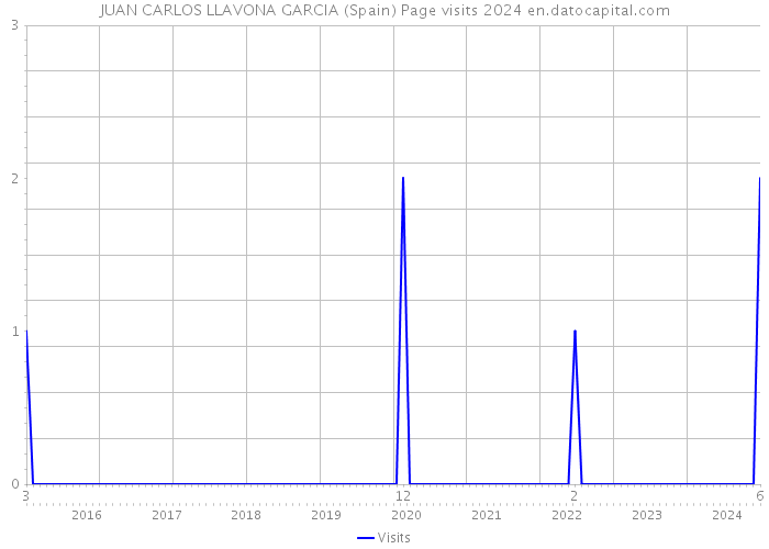 JUAN CARLOS LLAVONA GARCIA (Spain) Page visits 2024 