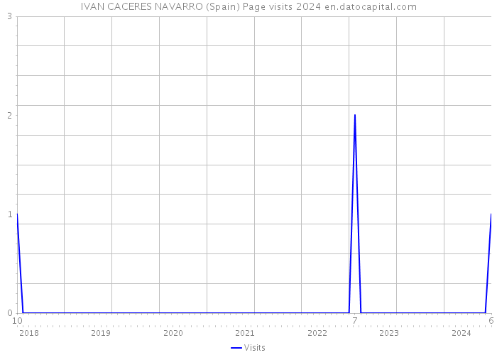 IVAN CACERES NAVARRO (Spain) Page visits 2024 