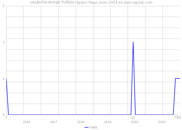 VALENTIN MONJE TUÑON (Spain) Page visits 2024 