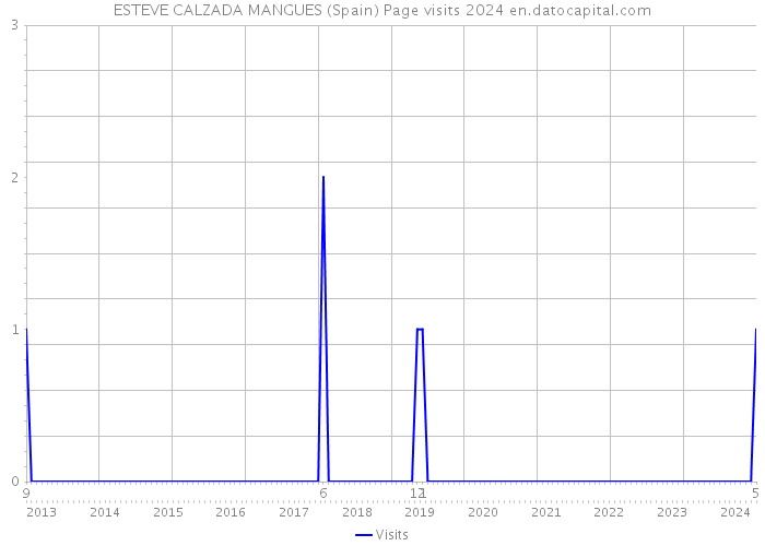 ESTEVE CALZADA MANGUES (Spain) Page visits 2024 