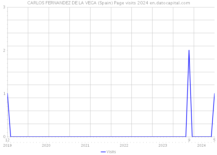 CARLOS FERNANDEZ DE LA VEGA (Spain) Page visits 2024 
