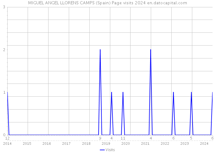 MIGUEL ANGEL LLORENS CAMPS (Spain) Page visits 2024 