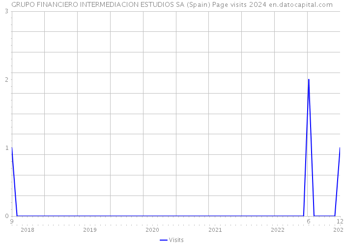 GRUPO FINANCIERO INTERMEDIACION ESTUDIOS SA (Spain) Page visits 2024 