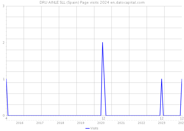 DRU AINLE SLL (Spain) Page visits 2024 