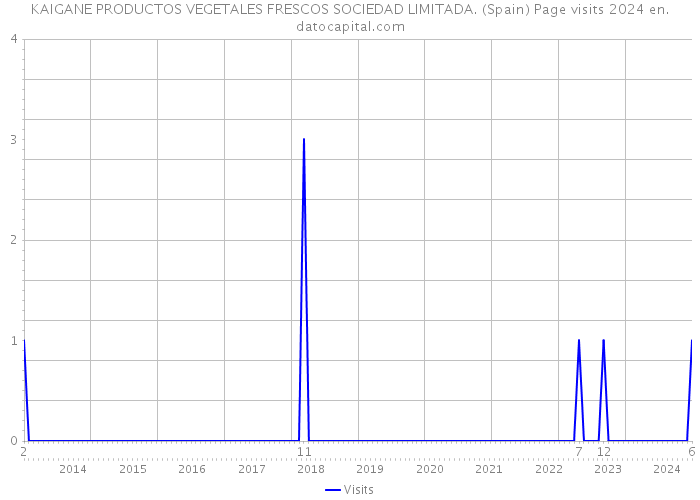KAIGANE PRODUCTOS VEGETALES FRESCOS SOCIEDAD LIMITADA. (Spain) Page visits 2024 