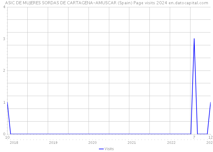 ASIC DE MUJERES SORDAS DE CARTAGENA-AMUSCAR (Spain) Page visits 2024 
