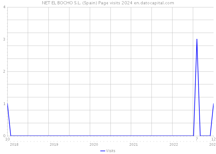 NET EL BOCHO S.L. (Spain) Page visits 2024 