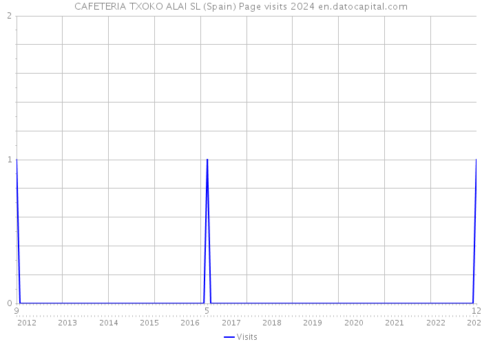 CAFETERIA TXOKO ALAI SL (Spain) Page visits 2024 