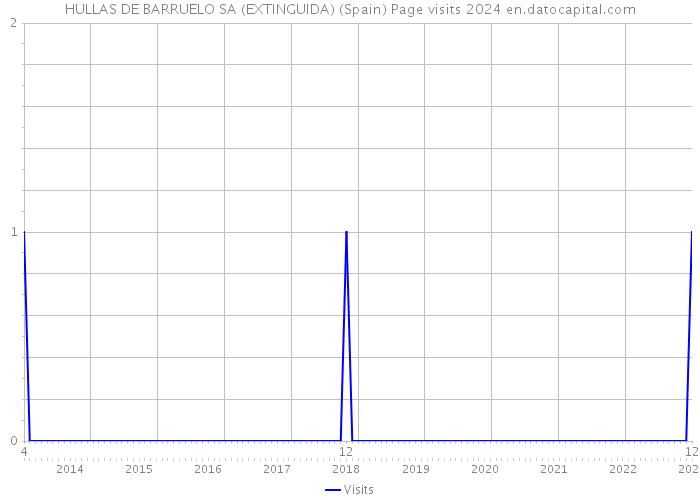 HULLAS DE BARRUELO SA (EXTINGUIDA) (Spain) Page visits 2024 