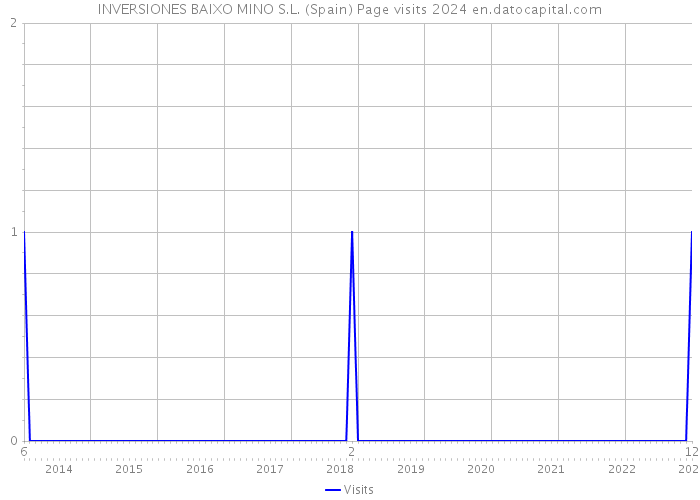 INVERSIONES BAIXO MINO S.L. (Spain) Page visits 2024 