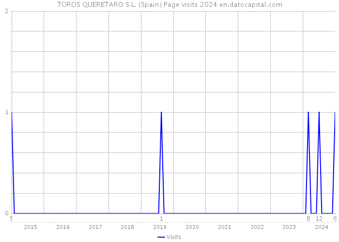 TOROS QUERETARO S.L. (Spain) Page visits 2024 