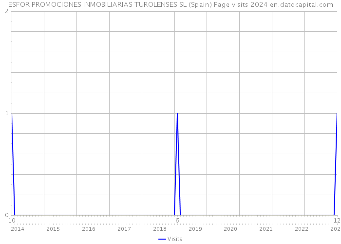 ESFOR PROMOCIONES INMOBILIARIAS TUROLENSES SL (Spain) Page visits 2024 