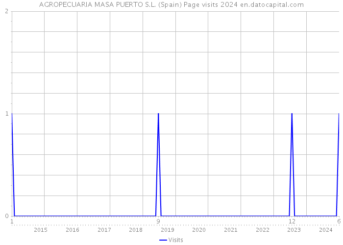 AGROPECUARIA MASA PUERTO S.L. (Spain) Page visits 2024 