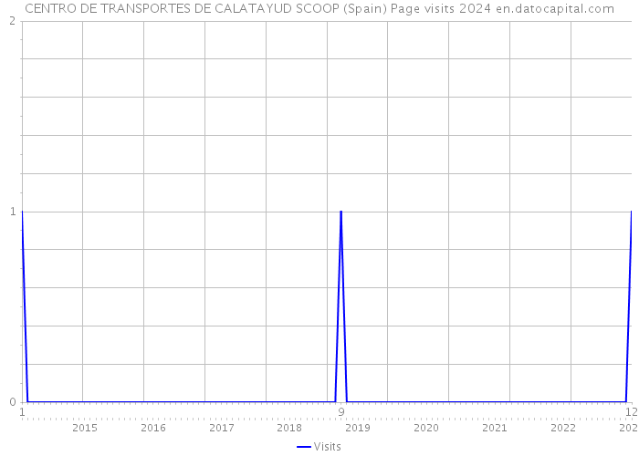 CENTRO DE TRANSPORTES DE CALATAYUD SCOOP (Spain) Page visits 2024 