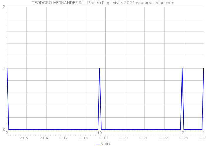 TEODORO HERNANDEZ S.L. (Spain) Page visits 2024 