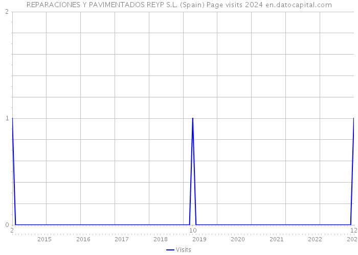 REPARACIONES Y PAVIMENTADOS REYP S.L. (Spain) Page visits 2024 