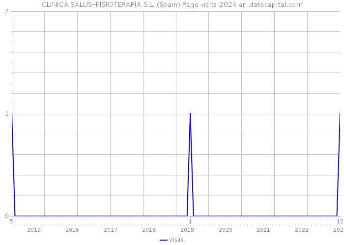 CLINICA SALUS-FISIOTERAPIA S.L. (Spain) Page visits 2024 