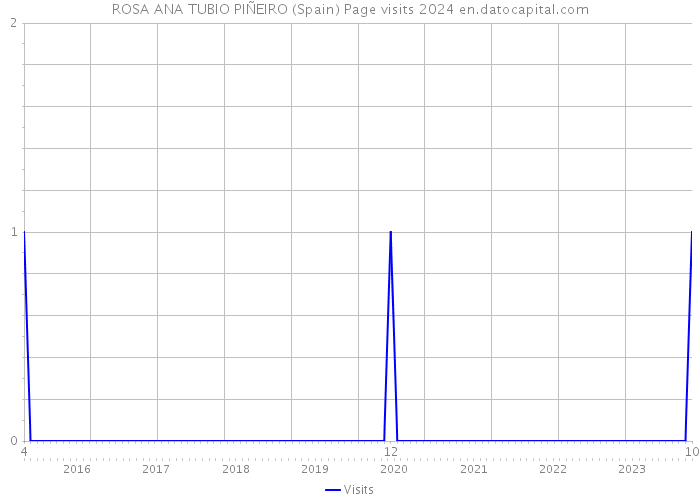 ROSA ANA TUBIO PIÑEIRO (Spain) Page visits 2024 
