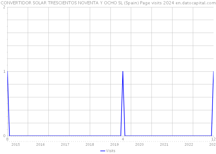 CONVERTIDOR SOLAR TRESCIENTOS NOVENTA Y OCHO SL (Spain) Page visits 2024 