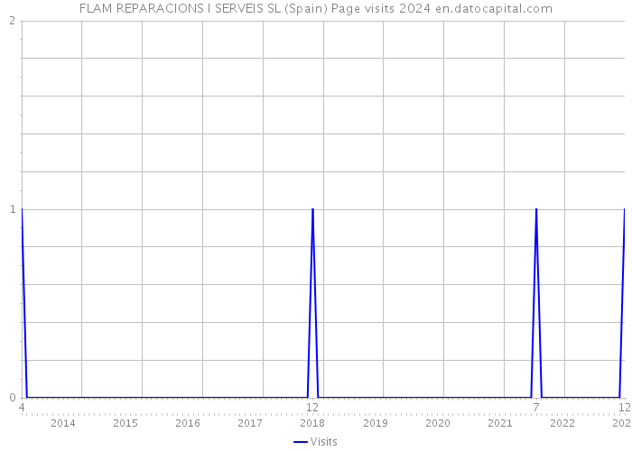 FLAM REPARACIONS I SERVEIS SL (Spain) Page visits 2024 