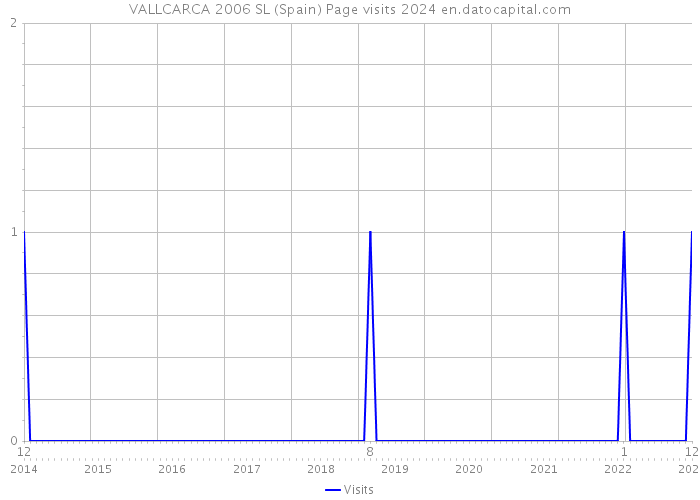 VALLCARCA 2006 SL (Spain) Page visits 2024 