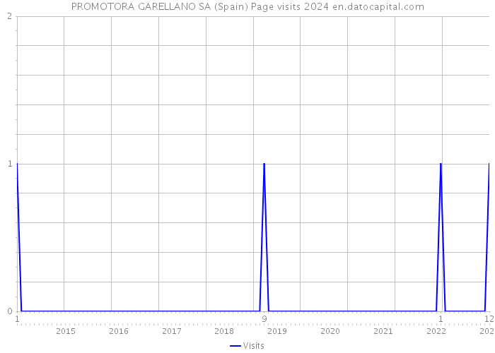 PROMOTORA GARELLANO SA (Spain) Page visits 2024 