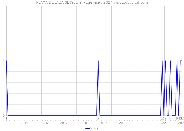 PLAYA DE LAZA SL (Spain) Page visits 2024 