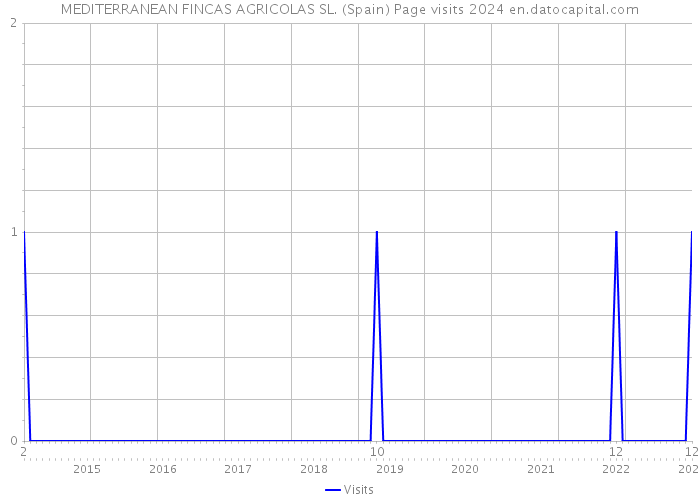 MEDITERRANEAN FINCAS AGRICOLAS SL. (Spain) Page visits 2024 