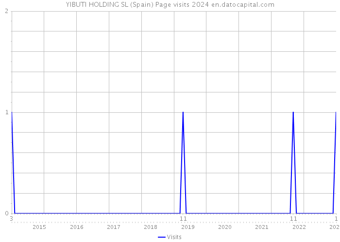 YIBUTI HOLDING SL (Spain) Page visits 2024 