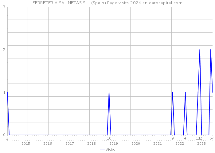 FERRETERIA SALINETAS S.L. (Spain) Page visits 2024 