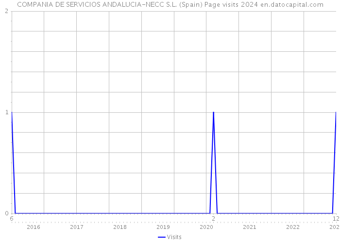 COMPANIA DE SERVICIOS ANDALUCIA-NECC S.L. (Spain) Page visits 2024 