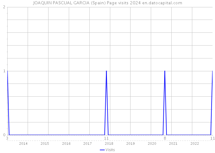 JOAQUIN PASCUAL GARCIA (Spain) Page visits 2024 