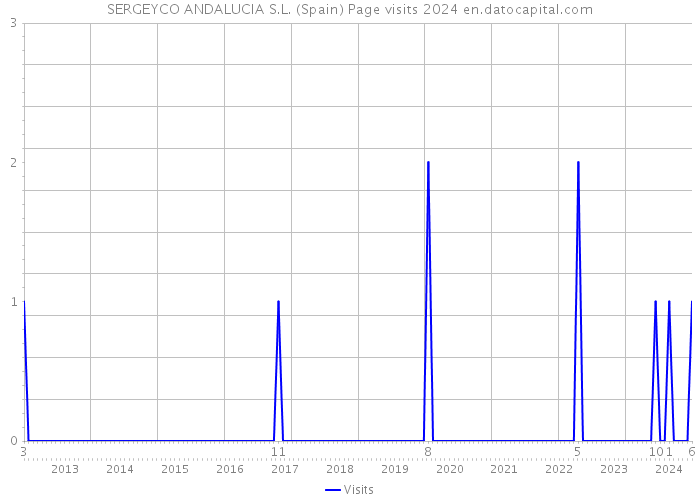 SERGEYCO ANDALUCIA S.L. (Spain) Page visits 2024 