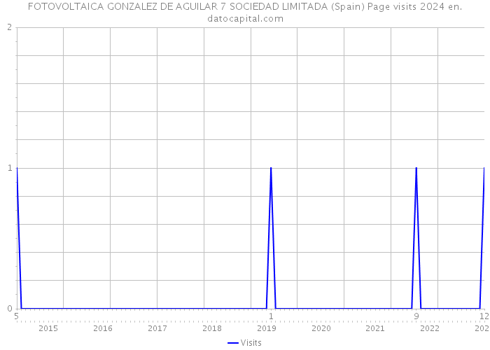 FOTOVOLTAICA GONZALEZ DE AGUILAR 7 SOCIEDAD LIMITADA (Spain) Page visits 2024 