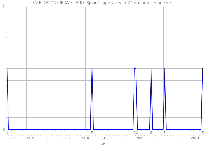 CARLOS CABRERA BUENO (Spain) Page visits 2024 