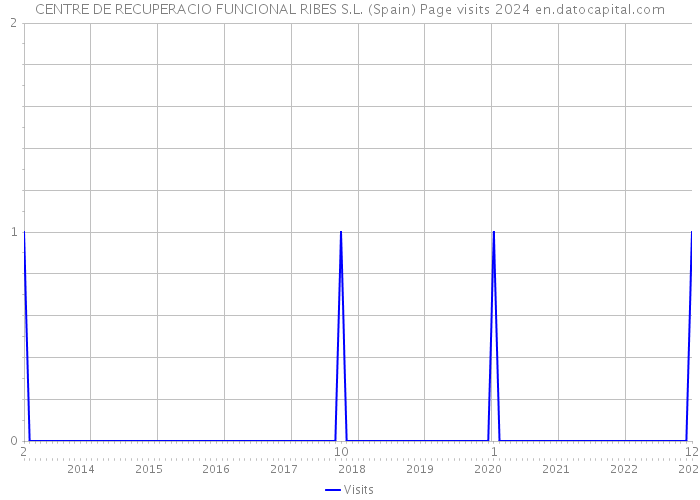 CENTRE DE RECUPERACIO FUNCIONAL RIBES S.L. (Spain) Page visits 2024 