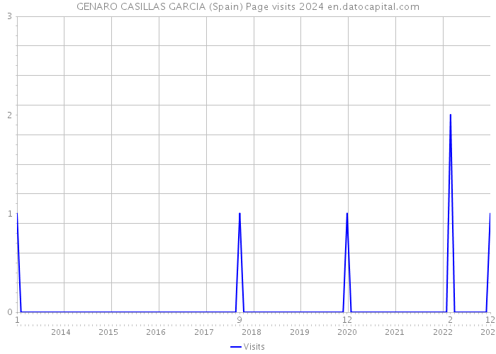 GENARO CASILLAS GARCIA (Spain) Page visits 2024 