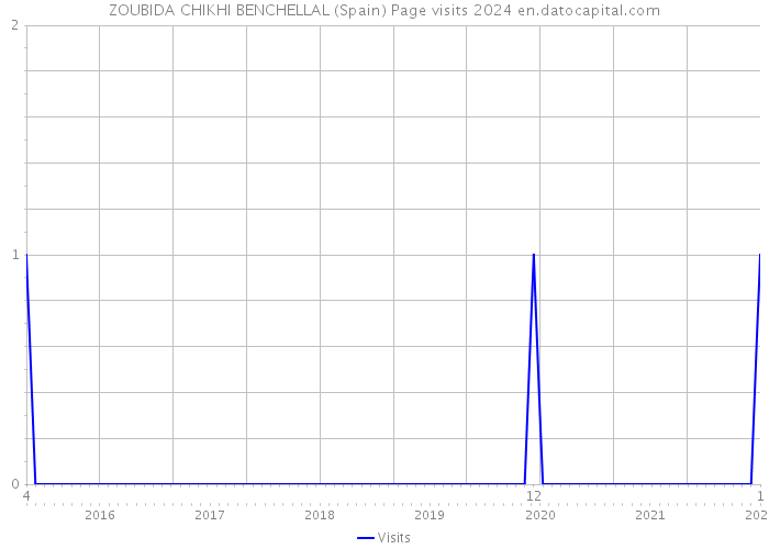 ZOUBIDA CHIKHI BENCHELLAL (Spain) Page visits 2024 