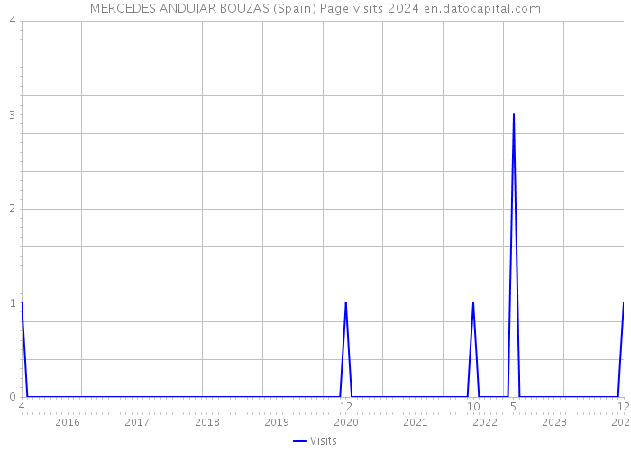 MERCEDES ANDUJAR BOUZAS (Spain) Page visits 2024 