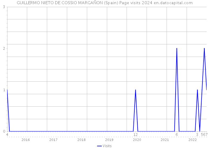 GUILLERMO NIETO DE COSSIO MARGAÑON (Spain) Page visits 2024 