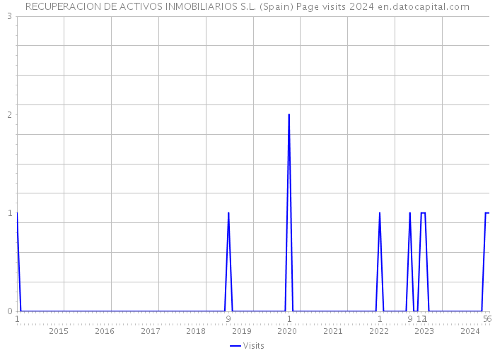 RECUPERACION DE ACTIVOS INMOBILIARIOS S.L. (Spain) Page visits 2024 